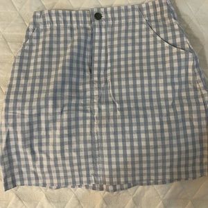 Hollister plaid mini skirt